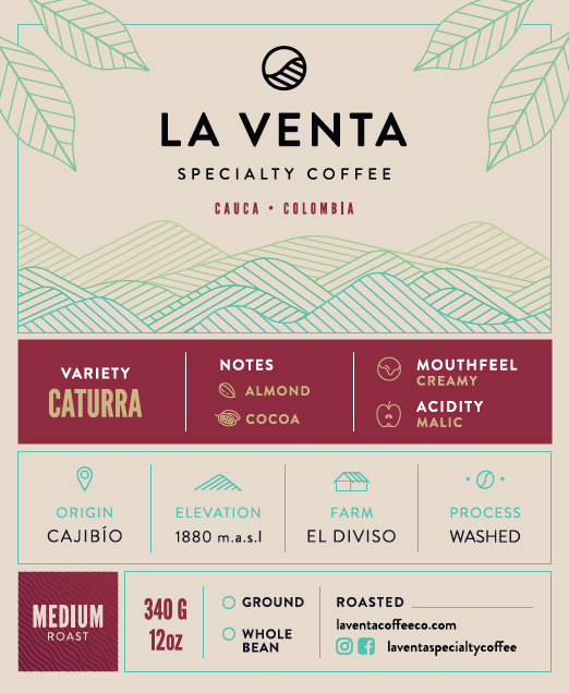 Caturra - Colombia Single Origin Coffee - 12oz bag