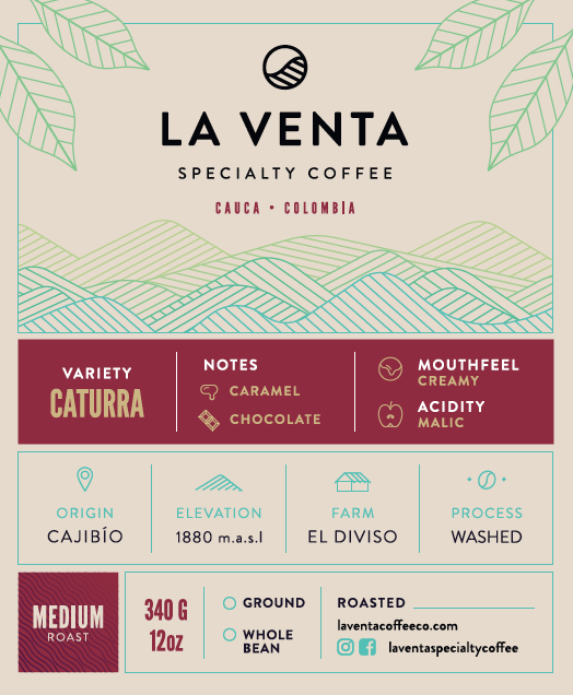 Caturra - Colombia Single Origin Coffee - 12oz bag
